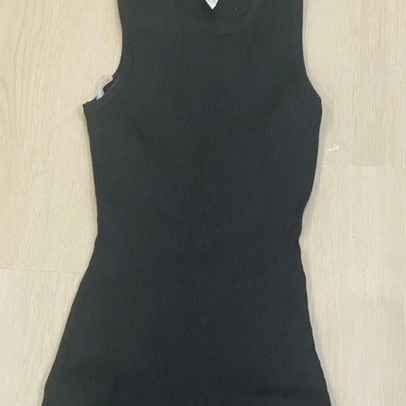 Charlotte Russe Black Ribbed Sleeveless Midi Dress | Size XL - Picture 2 of 3